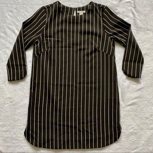H&M Pinstripe Dress - Black and White